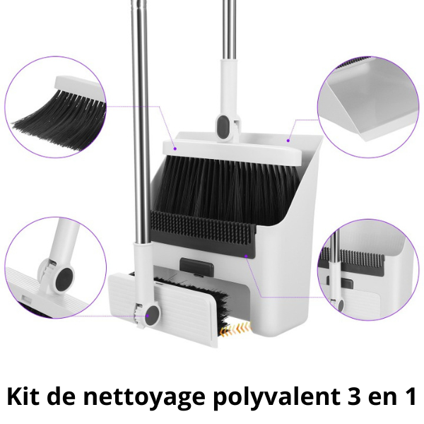 Kit de nettoyage polyvalent 3 en 1