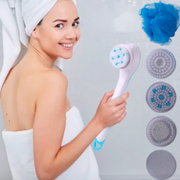 Brosse de bain-douche électrique 5 en 1 à pile