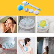 Brosse de bain-douche électrique 5 en 1 à pile