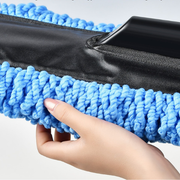 Plumeau de nettoyage de voiture en microfibre, Manche simple