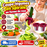 Charger l'image dans la galerie, Coupe-légumes en spirale en forme de rose, découper des carottes et des concombres en forme de rose,
