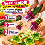 Charger l'image dans la galerie, Coupe-légumes en spirale en forme de rose, découper des carottes et des concombres en forme de rose,
