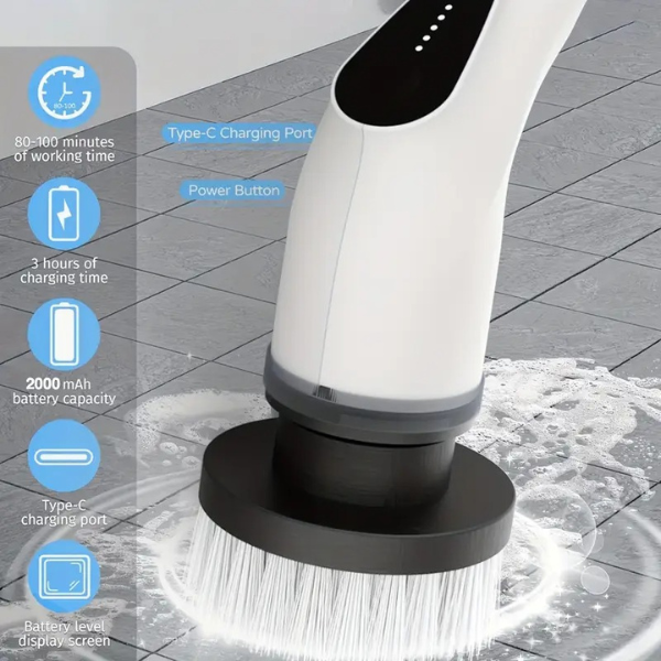 Appareil de nettoyage électrique rechargeable 8 en 1