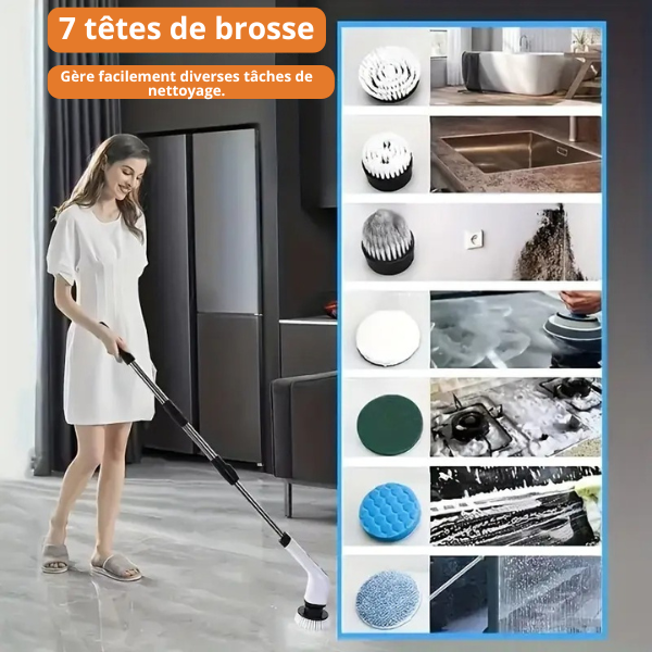 Appareil de nettoyage électrique rechargeable 8 en 1
