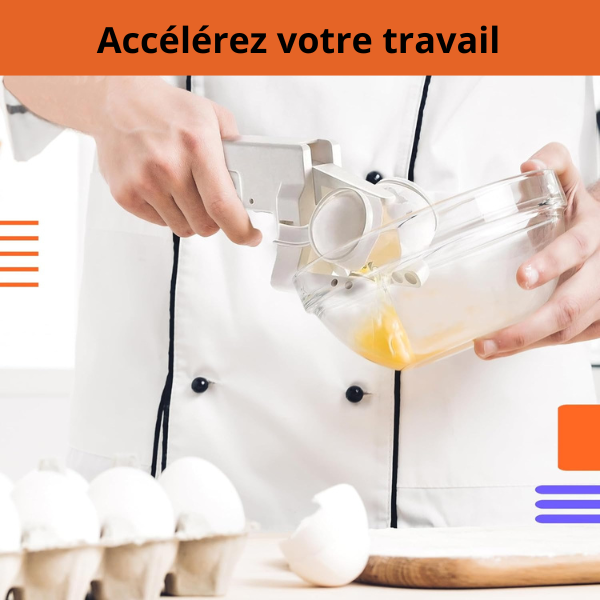 Casse-œuf avec outil de séparation des blancs