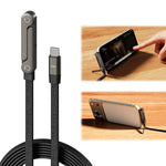 Charger l'image dans la galerie, Câble de charge rapide avec support de téléphone intégré 1,5 m de type C vers C
