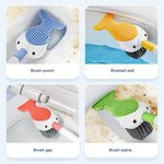 Charger l'image dans la galerie, Toilet Cleaning Brush Refillable Handle Dispenser Suction Cup Toilet Brush Wall Mounted Toilet Bowl Cleaner Brush for Bathroom
