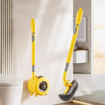Charger l'image dans la galerie, 1PCS Wall-Mounted &amp; Floor-Standing Dual-Use Toilet Brush with No-Dead-Angle Suction Cup Long Handle Spray Duck Design for Bathro
