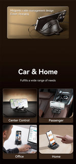 Charger l'image dans la galerie, Joyroom Dashboard Car Phone Holder Universal 360° Rotation Silicone Phone Mount One-Handed Operation Phone Holder For Car Use
