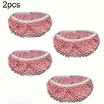 Charger l'image dans la galerie, 2pcs Dry Sweeping Cloth Chenille Mop Cloth Cover Set Swiffer Reusable Pads Dry Sweeping Machine Washable Refill Pads for Home
