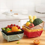 Charger l'image dans la galerie, Panier pliable multifonctionnel pour fruits et légumes, facile à ranger et à nettoyer
