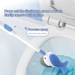 Charger l'image dans la galerie, Toilet Cleaning Brush Refillable Handle Dispenser Suction Cup Toilet Brush Wall Mounted Toilet Bowl Cleaner Brush for Bathroom
