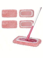 Charger l'image dans la galerie, 2pcs Dry Sweeping Cloth Chenille Mop Cloth Cover Set Swiffer Reusable Pads Dry Sweeping Machine Washable Refill Pads for Home
