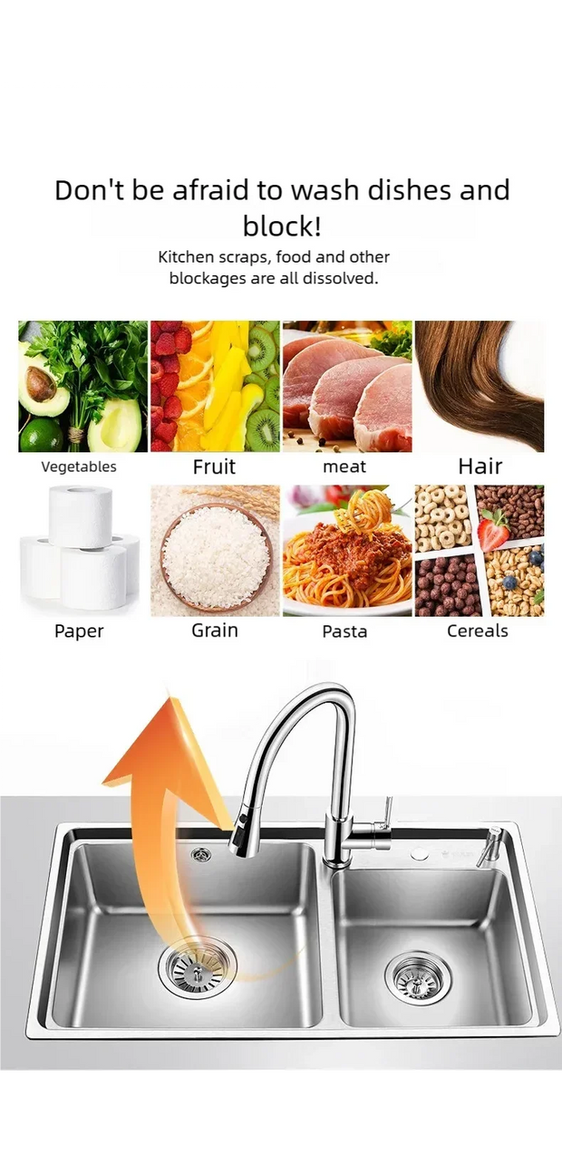 Pipeline Dredging Agent Bathroom Kitchen Floor Drain 260g Drain Cleaner Deodorization Toilet Clog Remover Bathroom Accessories
