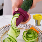 Charger l'image dans la galerie, Coupe-légumes en spirale en forme de rose, découper des carottes et des concombres en forme de rose,

