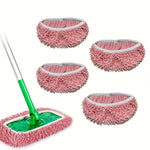 Charger l'image dans la galerie, 2pcs Dry Sweeping Cloth Chenille Mop Cloth Cover Set Swiffer Reusable Pads Dry Sweeping Machine Washable Refill Pads for Home
