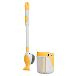 Charger l'image dans la galerie, Toilet Cleaning Brush Refillable Handle Dispenser Suction Cup Toilet Brush Wall Mounted Toilet Bowl Cleaner Brush for Bathroom
