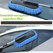 Car Washing Mop Scalable Handle Dust Remover Wax Brush Microfiber Car Cleaning Kit Soft Hair Duster Brushes Wash Tool