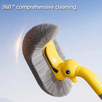 Charger l'image dans la galerie, 1PCS Wall-Mounted &amp; Floor-Standing Dual-Use Toilet Brush with No-Dead-Angle Suction Cup Long Handle Spray Duck Design for Bathro
