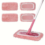Charger l'image dans la galerie, 2pcs Dry Sweeping Cloth Chenille Mop Cloth Cover Set Swiffer Reusable Pads Dry Sweeping Machine Washable Refill Pads for Home
