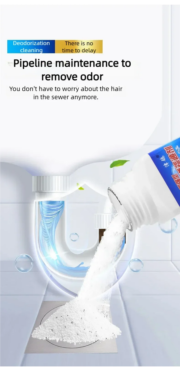 Pipeline Dredging Agent Bathroom Kitchen Floor Drain 260g Drain Cleaner Deodorization Toilet Clog Remover Bathroom Accessories