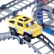 Electric Rail Car Assembly High-speed Track Small Train Car Diy Educational Boys Toys for Children