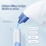 Charger l'image dans la galerie, Toilet Cleaning Brush Refillable Handle Dispenser Suction Cup Toilet Brush Wall Mounted Toilet Bowl Cleaner Brush for Bathroom
