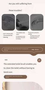 Charger l'image dans la galerie, 1PCS Wall-Mounted &amp; Floor-Standing Dual-Use Toilet Brush with No-Dead-Angle Suction Cup Long Handle Spray Duck Design for Bathro
