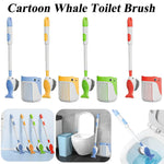 Charger l'image dans la galerie, Toilet Cleaning Brush Refillable Handle Dispenser Suction Cup Toilet Brush Wall Mounted Toilet Bowl Cleaner Brush for Bathroom
