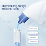 Charger l'image dans la galerie, Toilet Cleaning Brush Refillable Handle Dispenser Suction Cup Toilet Brush Wall Mounted Toilet Bowl Cleaner Brush for Bathroom

