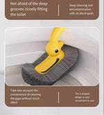 Charger l'image dans la galerie, 1PCS Wall-Mounted &amp; Floor-Standing Dual-Use Toilet Brush with No-Dead-Angle Suction Cup Long Handle Spray Duck Design for Bathro
