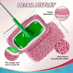 Charger l'image dans la galerie, 2pcs Dry Sweeping Cloth Chenille Mop Cloth Cover Set Swiffer Reusable Pads Dry Sweeping Machine Washable Refill Pads for Home
