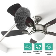 Nettoyeur de ventilateur de plafond réutilisable en microfibre